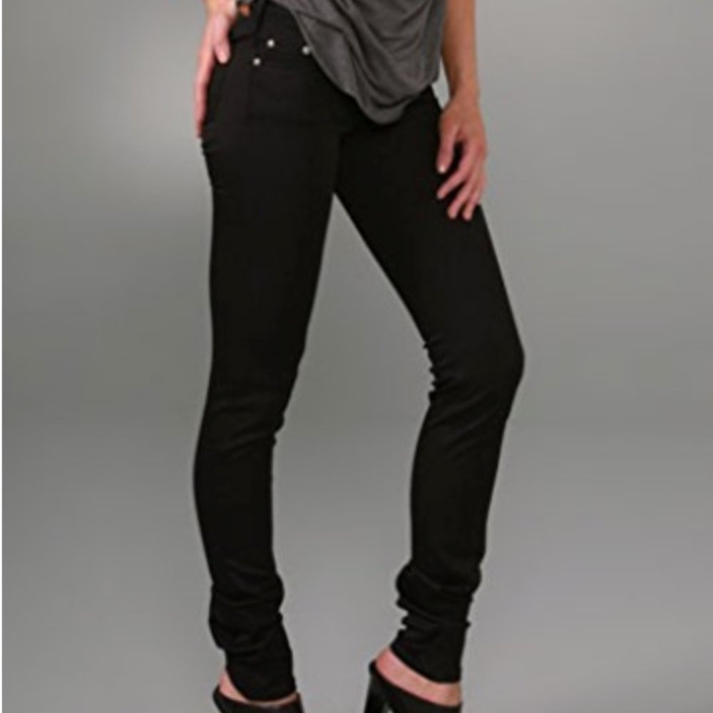Acne Kex Wet Black Jeans