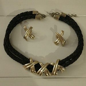 5️⃣for🔟 Double Rope Necklace and Earrings