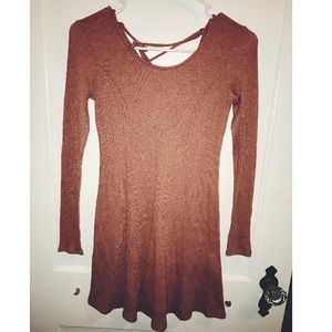 A long sleeve dress
