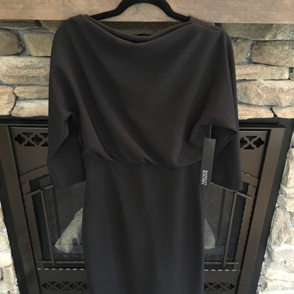 NWT Badgley Mischka Black Dress Size Medium