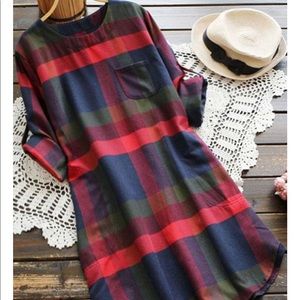 Brand new plaid dress! XXL