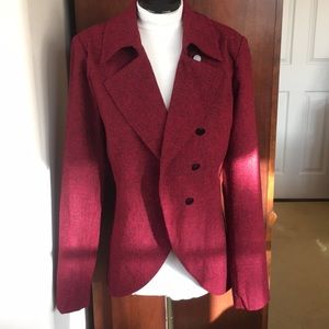 Brand New! Red Tweed Coat