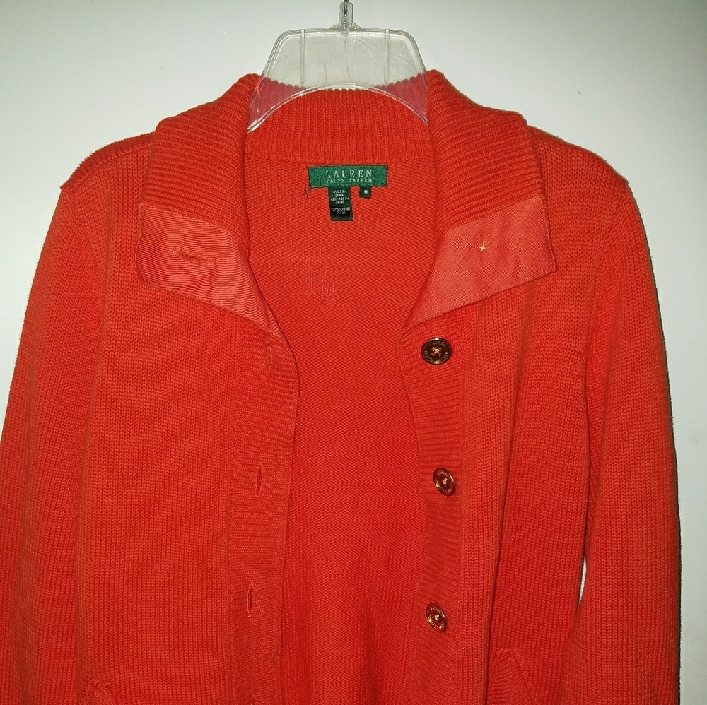 Lauren by Ralph Lauren Size M Deep Orange