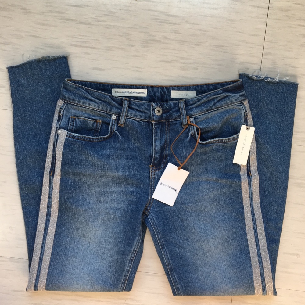 Pilcro High-Rise Slim Straight Jeans