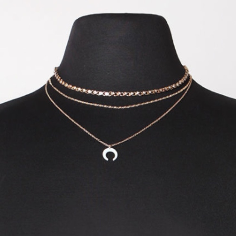 Gold Faux Horn Choker