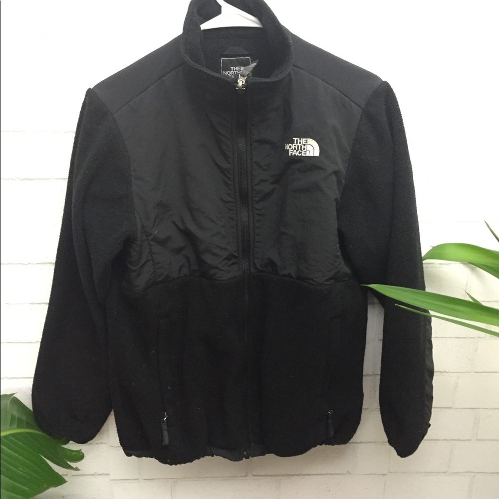 Black North Face Fleece Zip Up Jackets