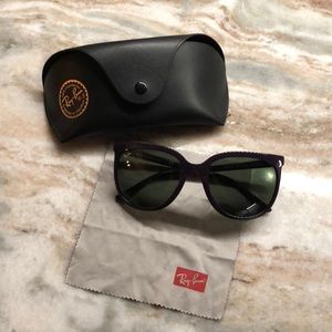 Purple Ray-Ban sunglasses