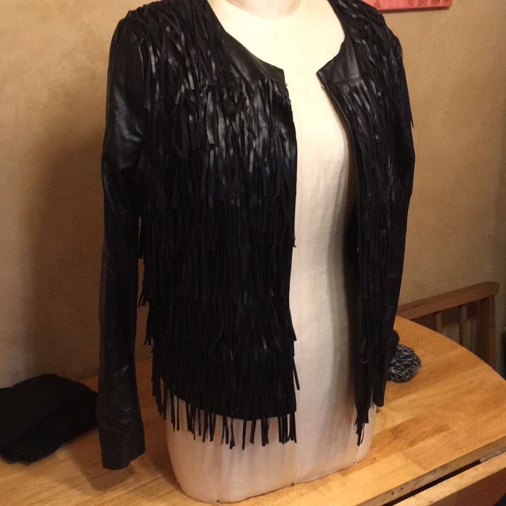 Super Fringy & Flowy Biker Jacket w/ Twist