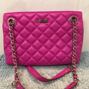 Brand new Kate Spade hot pink, quilted purse