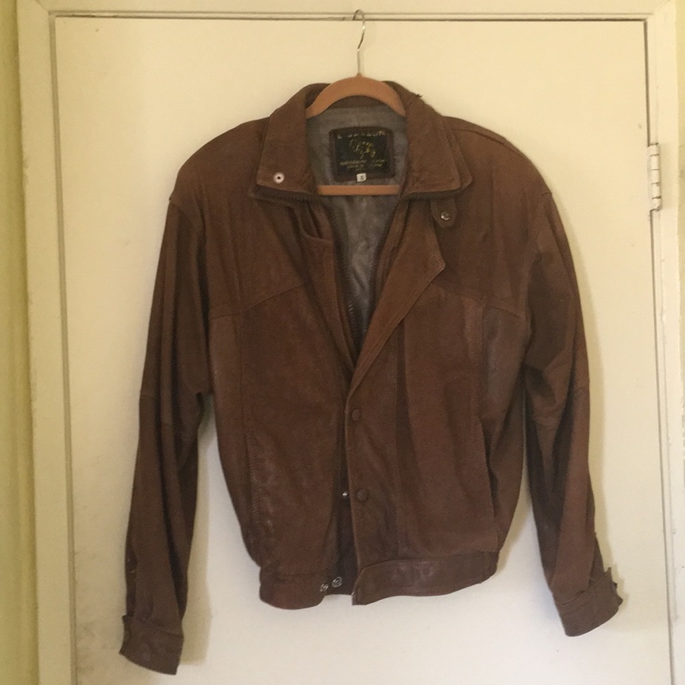 VINTAGE 100% Genuine Leather biker jacket unisex