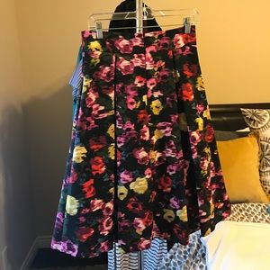 Eliza J Floral Midi Skirt