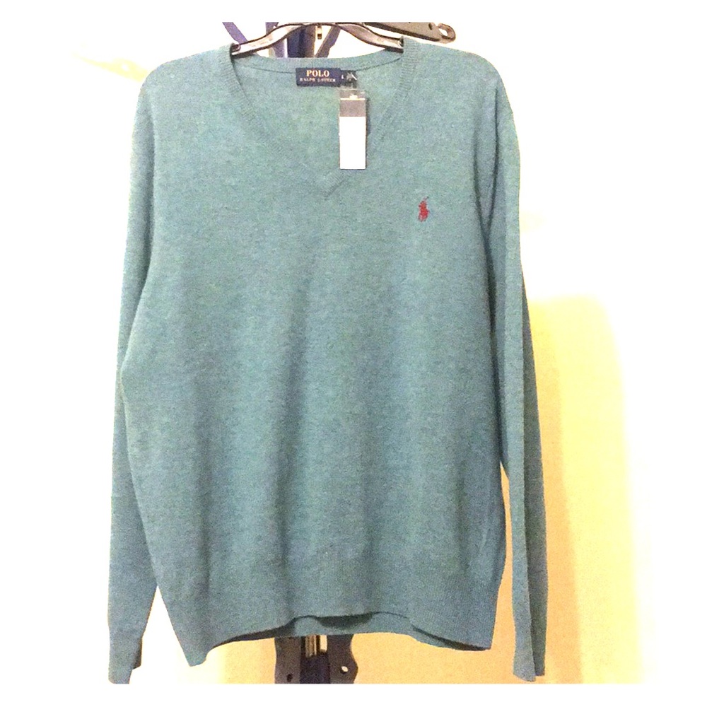 Polo Ralph Lauren Merino Wool V-neck, Autumn Jade