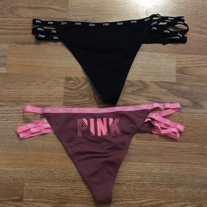 NWT VS PINK thong bundle - medium