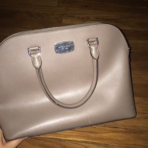 Gray Michael Kors dome purse