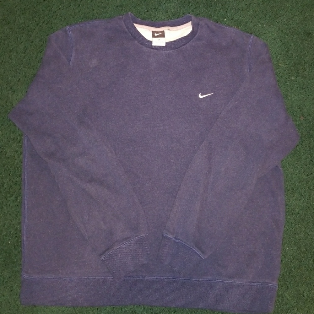 Blue Nike Crew Neck Sweater