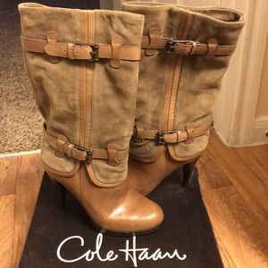 Limited addition Cole Haan Kennedy buckle boots