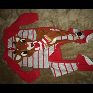 Rudolph the Red Nosed Reindeer Onesie Pajamas