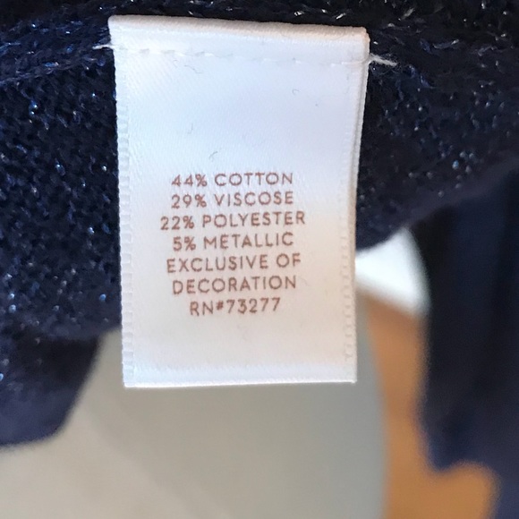 LC Lauren Conrad Metallic sweater with bow accent - Picture 5 of 5