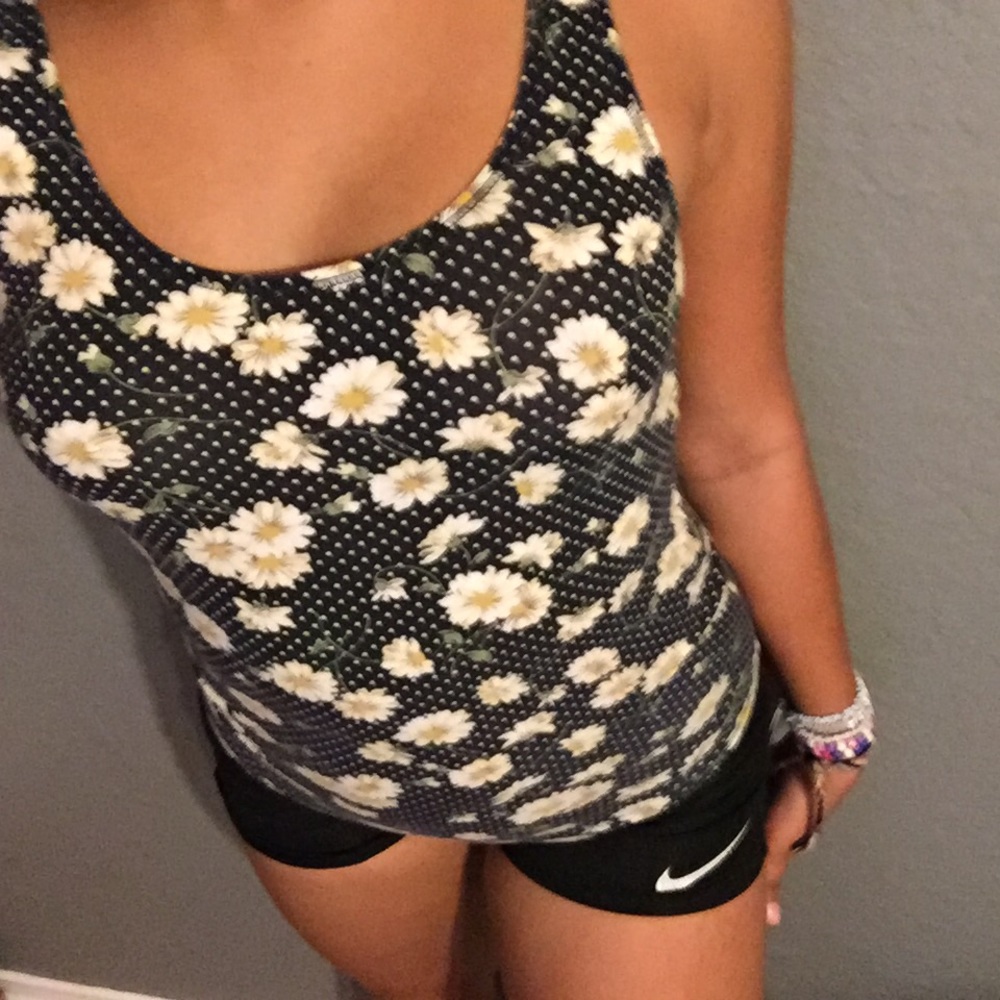 Flower Body Suit With Open Back