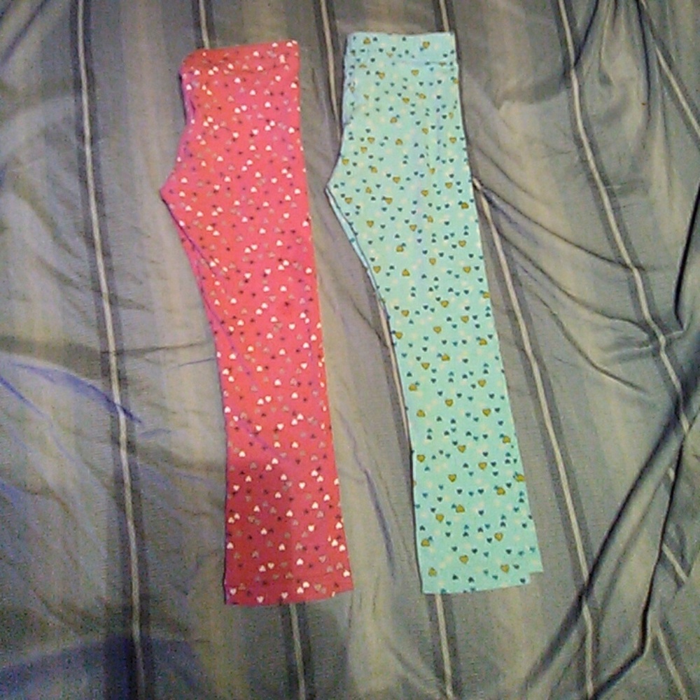Cute heart leggings