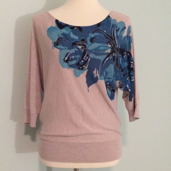 INC International Concepts Sweaters - Floral sweater blouse in women's Medium