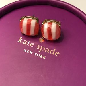 Kate Spade Pink and White Earrings