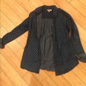 Denim button down