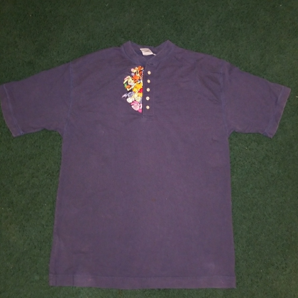 Vintage Disney embroidered Henley shirt