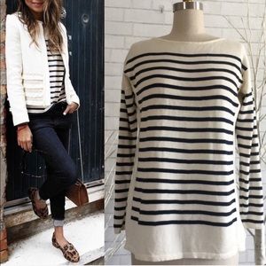 Chaps French Striped sweater size M