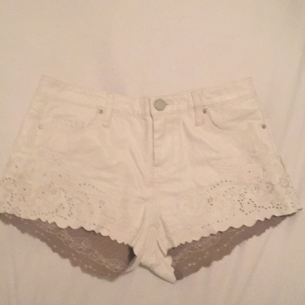 BLANK faux leather shorts