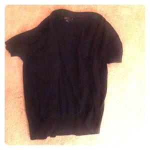 Button up short sleeve sweater