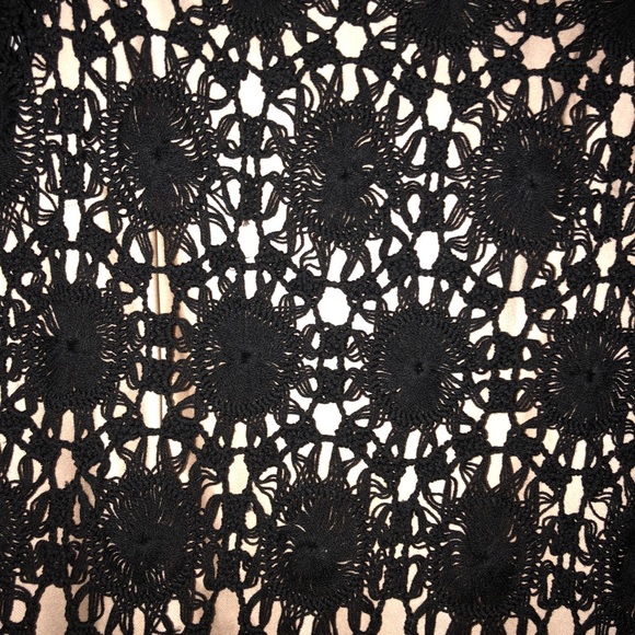 Skaist Taylor Black Knit Mini Dress over Silk Slip - Picture 4 of 11