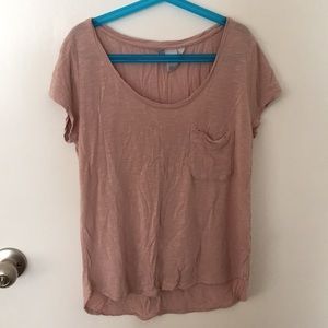 Dusty rose pocket tee