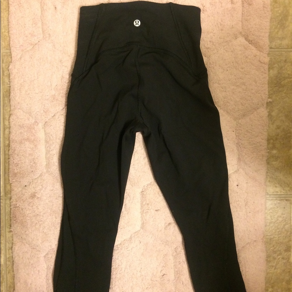 Lululemon Crop Leggings Side Sheer Mesh