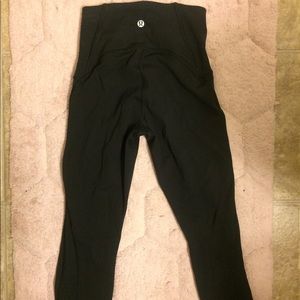 Lululemon Crop Leggings Side Sheer Mesh