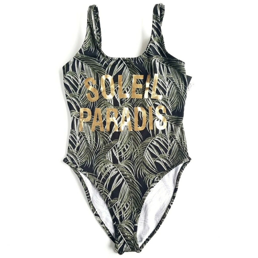 new Topshop Bodysuit 'Soleil Paradis' High Thigh - Picture 1 of 8