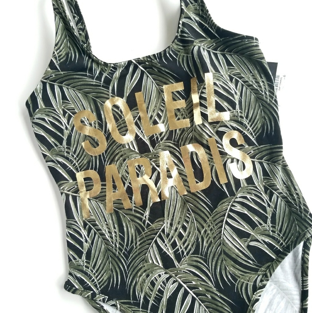 new Topshop Bodysuit 'Soleil Paradis' High Thigh - Picture 5 of 8