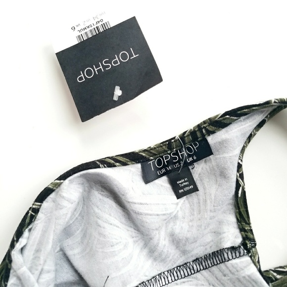 new Topshop Bodysuit 'Soleil Paradis' High Thigh - Picture 7 of 8