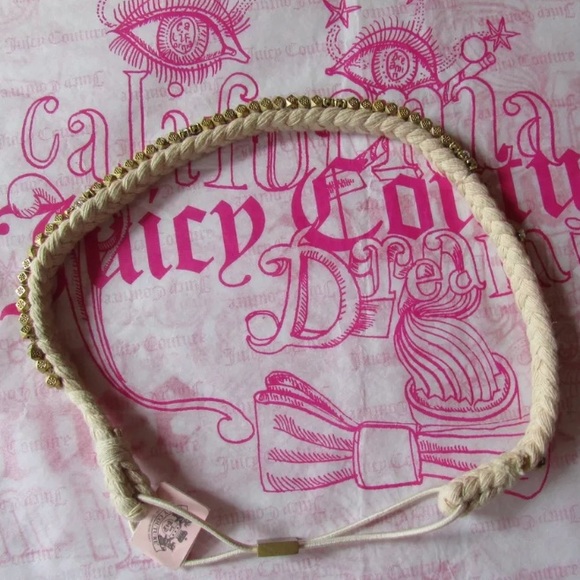 JUICY COUTURE HIPPIE-BOHO CRYSTAL➕BEADED HEADBAND - Picture 3 of 8