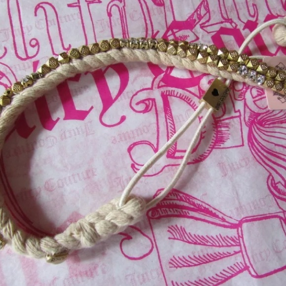 JUICY COUTURE HIPPIE-BOHO CRYSTAL➕BEADED HEADBAND - Picture 5 of 8