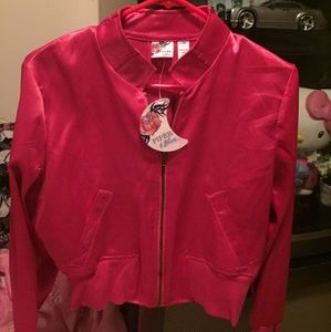 A pink Crop top jacket