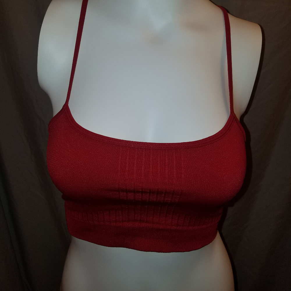 Trendy Trends USA Red Bralette Top NWOT