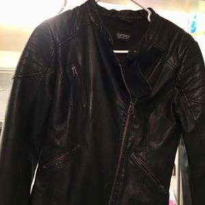 Top shop faux leather jacket