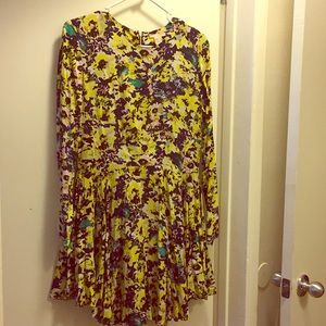 Floral long sleeve dress