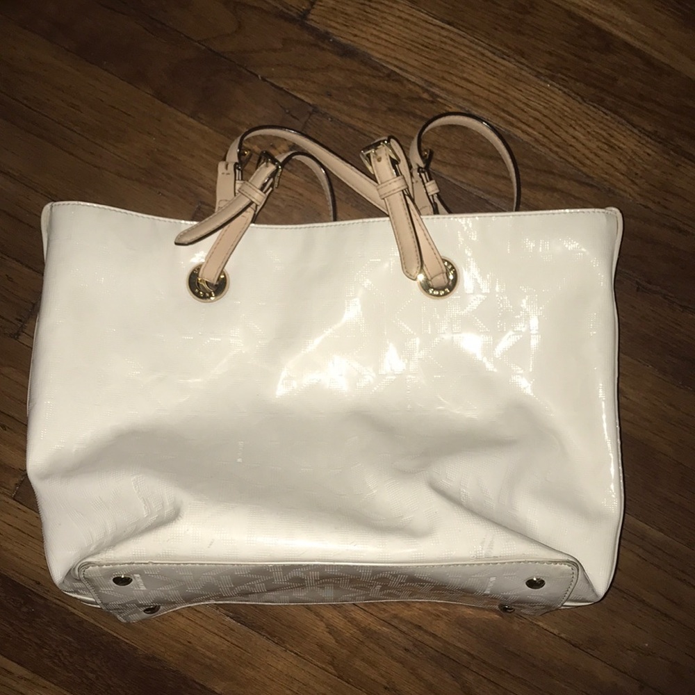 White MK bag
