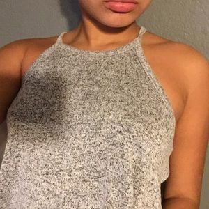 Grey Crop Top