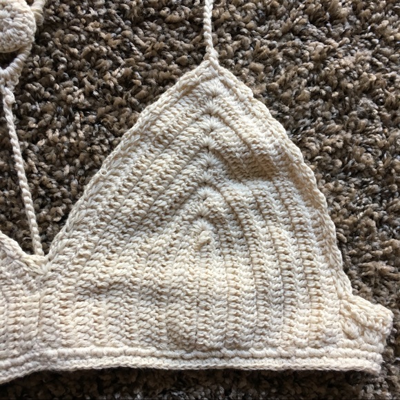 NWOT handmade knit bralett - Picture 3 of 4