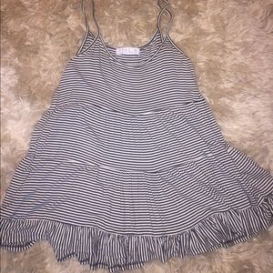 Black and white stripe dress