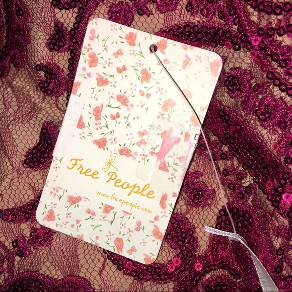 Free People Burgundy Lace Dress - Picture 3 of 6