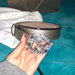 Gucci Swarovski crystal belt, 100% authentic